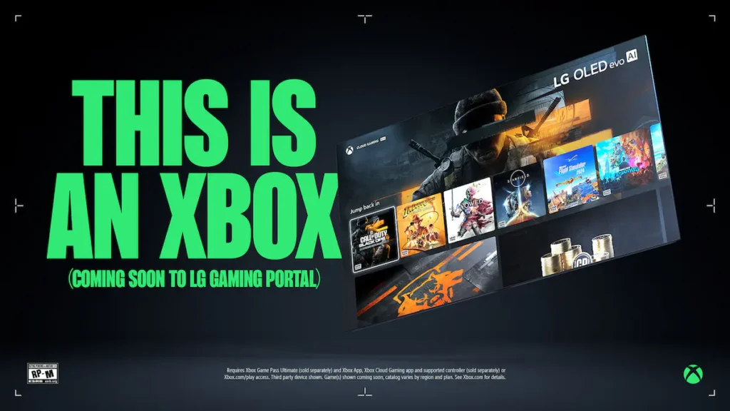 xbox cloud gaming lg smart tv