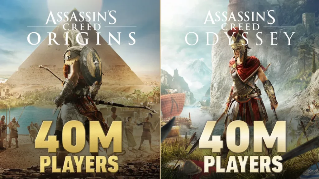 Assassin's Creed Origins та Odyssey досягли показника в 40 млн гравців
