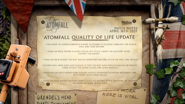Atomfall оновлення від 16.04.2025