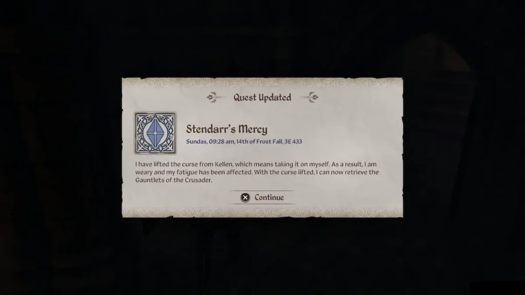 TES 4 Oblivion Remastered stendarr's mercy quest