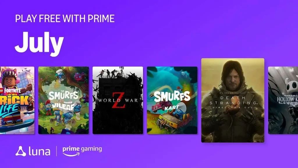 Prime Gaming безплатні ігри липень 2025